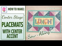 How to Make Quilted Placemats with Center Accent ✿ Patchwork Sewing Tutorial for Beginners ✿ HST