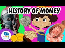 The History of Money: From Bartering to Banknotes 💰 Economy for Kids | @HappyLearningENG