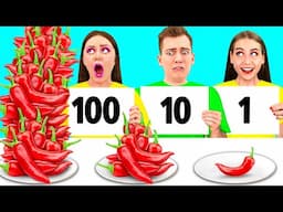 100 Layers of Food Challenge | Amazing Kitchen Recipes by PaRaRa Challenge