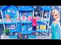 7 Minutes Satisfying with Unboxing Frozen Elsa Villa Playset，Cute Princess Toys ASMR | Review Toys