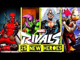 25 NEW HEROES COMING TO MARVEL RIVALS - MARVEL RIVALS LEAKS AND FUTURE HEROES