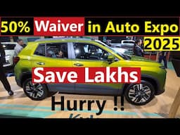 50% TAX CONCESSION on Buying Cars in AUTO EXPO 2025. EXCLUSIVE !!