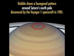 Saturn's Iconic Rings, Hexagonal Pattern & Moons  #space  #astronomy #saturn