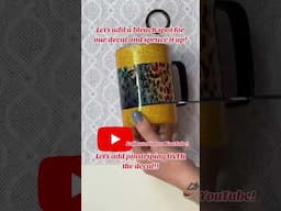 #tutorial on how I made this #coffee cup! Full video on my channel #tumbler #diy #epoxy