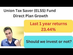 Union Tax Saver (ELSS) Fund Direct Plan  Growth. Best ELSS funds to invest?#ELSS#MUTUALFUNDS#