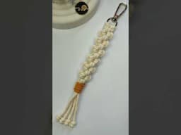 Macrame Keychain Azten Sun Bar Tutorial #macramekeychain #shorts #diy