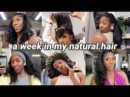 A WEEK IN MY STRAIGHT NATURAL HAIR | How I Style, Refresh, & Maintain My Silk Press