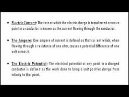 What is Electric Current, Ampere and Electric Potential? | DC Circuits | Rough Book