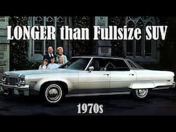 9 Longest LUXURY AMERICAN Cars decade 1970s Luxury Land Yacht - Longer than Fullsize SUV