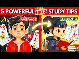 How to Study SMART ?🤯| 5 Secret Study Tips to Increase Your Marks| Secret Tips of Every Topper 🔥