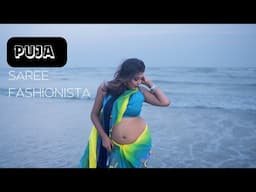 Puja Saree Fashion || Beach Shoot