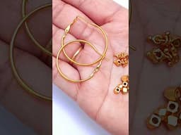 Hoop Earrings with gold muvvalu