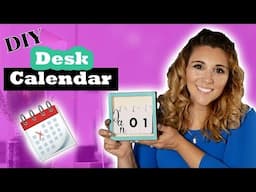 DIY Desk Calendar | Dollar Tree Crafts | New Year's | Episode 52