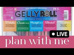 🔴 LIVE HOT MESS PLAN WITH ME | USING ONLY GELLY ROLLS IN MY STERLING INK PLANNER?! 🫣