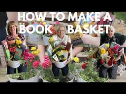 How to Make a Book Basket: Book Bouquet for the Book Lover in Your Life 📚💐