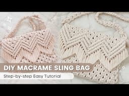 DIY Macrame Purse Sling Bag Easy Tutorial | Boho Bag