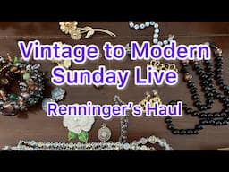 Vintage to Modern Sunday Renninger's Haul #live #vintage