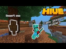 Using Camo Skins In Hive Skywars