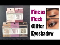 elf Fine as Fleck Glitter Eyeshadows // SWATCHES