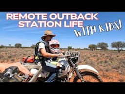 A DAY OF REMOTE OUTBACK STATION WORK IN AUSTRALIA | Regenerative station work with kids in Australia