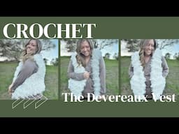 Quick and easy crochet faux fur vest tutorial, The Devereaux Vest crochet pattern and tutorial