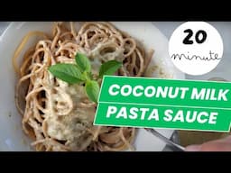 Creamy Coconut Milk Pasta Sauce Without Tomatoes (Vegan)