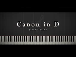 Canon in D (Wedding Version) \\ Synthesia Piano Tutorial