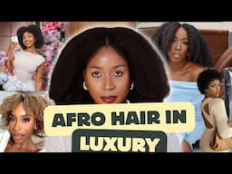 Afro black hair in luxury