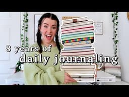 I've journaled every day for ✨8 YEARS✨ | daily journaling 8 years (it's changed my life!!)