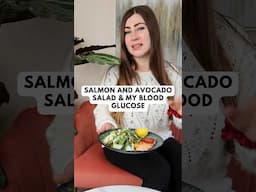 Salmon and Avocado Salad & My Blood Sugar. CGM Experiment #bloodglucose #bloodsugar #cgm