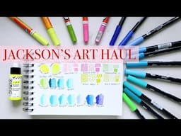 🎉🎉JACKSON'S ART Unboxing and Swatching HAUL JAN25