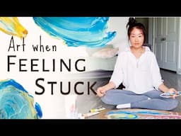 Art Therapy Activity When Feeling Stuck - flow and movement