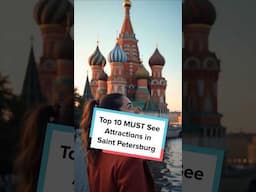 Top 10 MUST SEE attractions in St. Petersburg #shorts #stpetersburg #russia