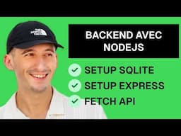 Création d'un backend Express + SQLite + Node.js et fetch côté frontend