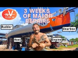 3 Weeks of Hardcore Boat Repairs in Just 30 Minutes! Rudder, Gearbox, Engine & More on Our Open 66