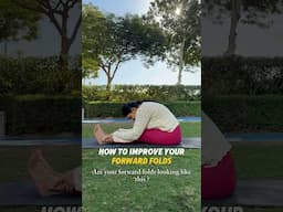 How to improve your forward folds ? #yoga #yogatips #forwardfold