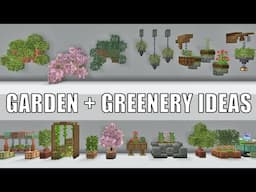 Minecraft Garden & Greenery Decor Ideas | How to Build Beautiful Gardens