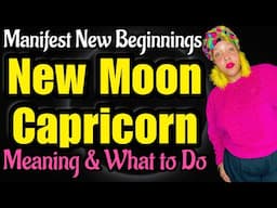 Black New Moon in Capricorn: Meaning, Energy, What to Do, Journal Prompts, Crystals, Herbs, & More