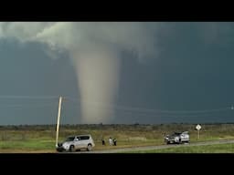 Astonishing White Tornado on the Ground for an Hour - May 23, 2024