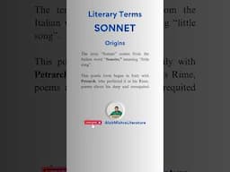 What is a Sonnet? Types, Rhyme Scheme, Origins #Shorts Alok Mishra  #english