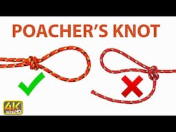 Poacher's Knot | Reliable Sliding Knot | Slip Knot Alternative