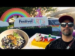 Squid Ink Pasta & Rainbow Cake? Let’s Eat at Epcot Festival of the Arts 2025! 🦑🌈