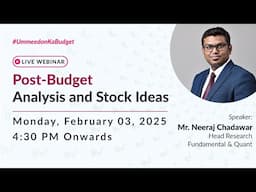 Post-Budget Analysis & Investment Ideas by Axis Direct