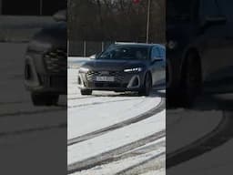 Audi S5 Avant driftet durch Mendig – Im Schnee?! 😳❄️ | Matthias Malmedie #Shorts