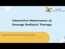 Interactive Metronome Webinar with Brooke Brees