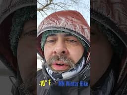 Subzero  -10° F  Winter Hike in Minnesota.  #winterhiking #subzerohiking