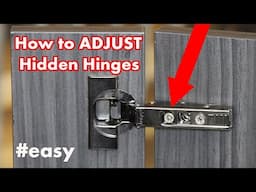 How to Adjust Kitchen Cabinet Hinges   DIY