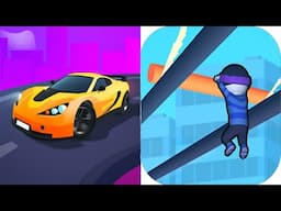 Race Master 3D VS Roof Rails - All Levels Android iOS Gameplay Ep 3