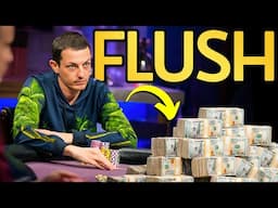 $104,600 Pot With a FLUSH at High Stakes Live Cash Game