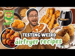 TESTING *WEIRD* AIRFRYER RECIPES 😱 JALEBI, MOMOS, GOLGAPPE & MORE...WHAT DID I LIKE ??